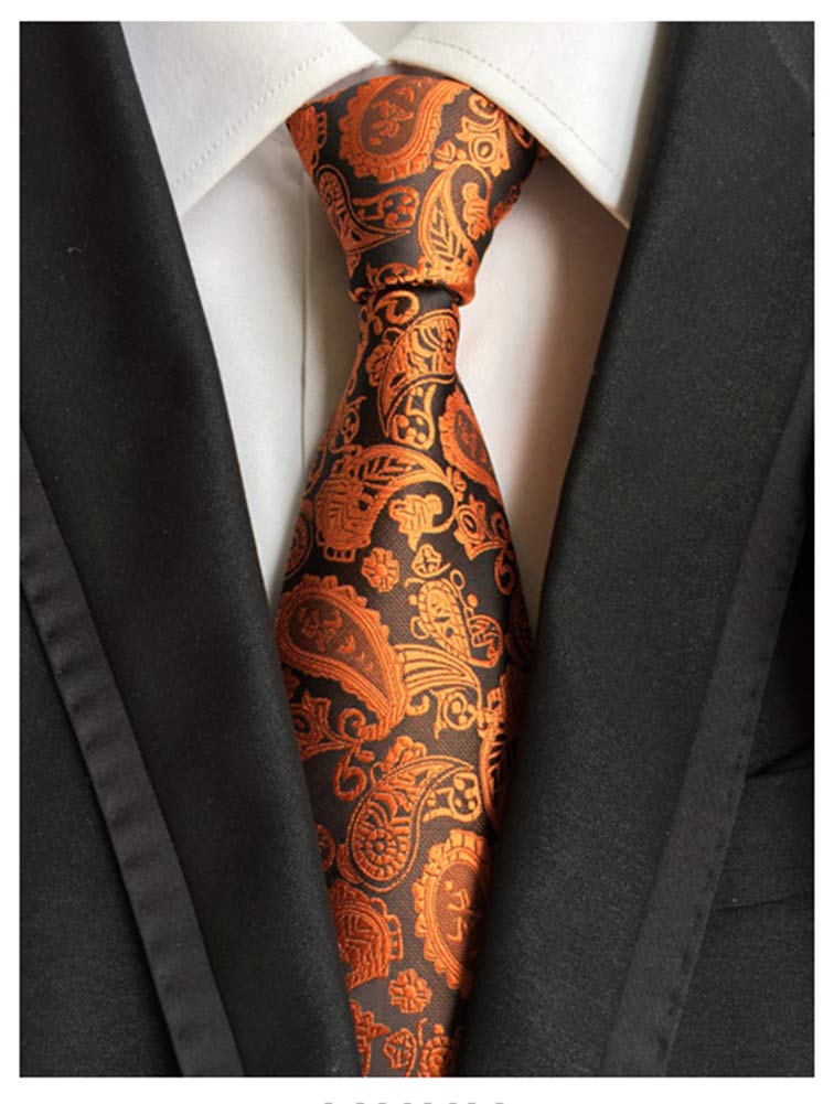 Adulove Men's Necktie Classic Silk Tie Woven Jacquard Neck Ties 6 PCS - Image 5